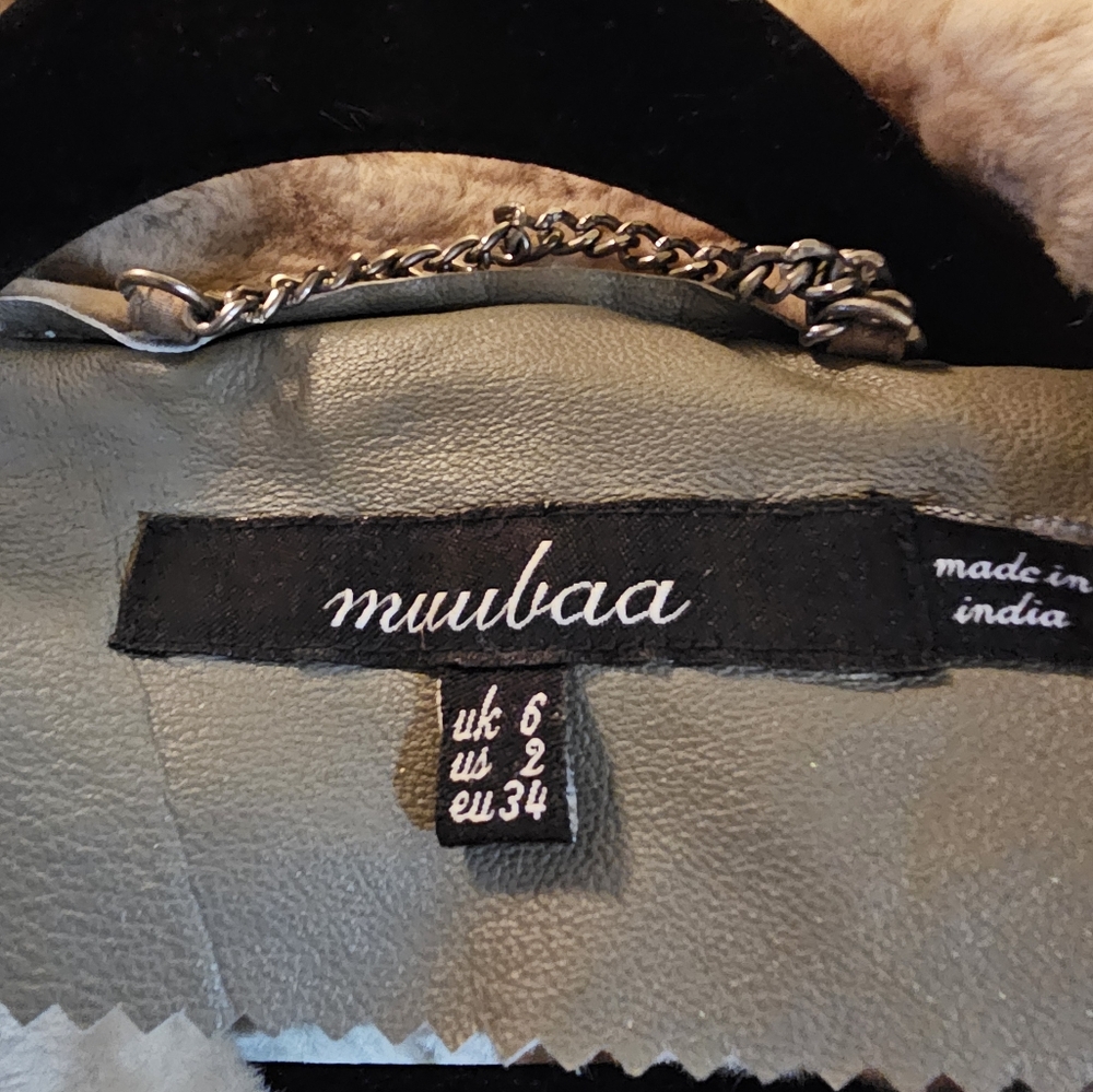 Leather, Shearling Vest - image 4